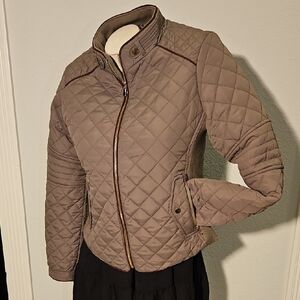 Accent Olive Puffer Jacket